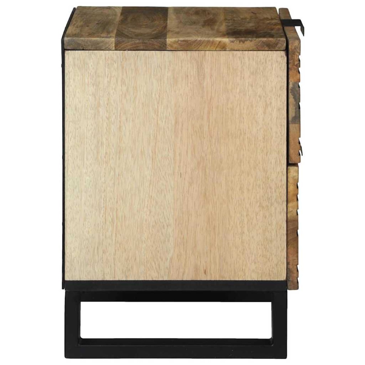 vidaXL Κομοδίνο Φυσικό 40 x 33 x 46 εκ. Επεξεργασμένο Ξύλο
