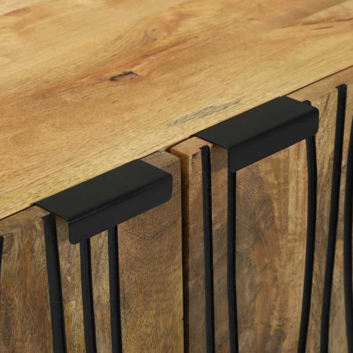 vidaXL Πλαϊνό γραφείο Φυσικό 60 x 33,5 x 75 εκ. Στερεό ξύλο μάνγκο