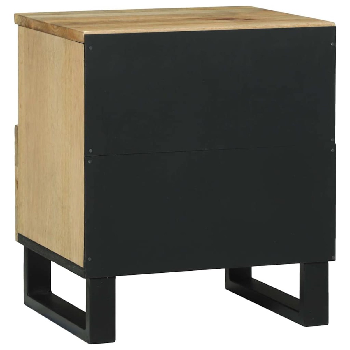 vidaXL Κομοδίνο 2 τμχ. Φυσικό 40 x 33 x 46 εκ. Επεξεργασμένο Ξύλο
