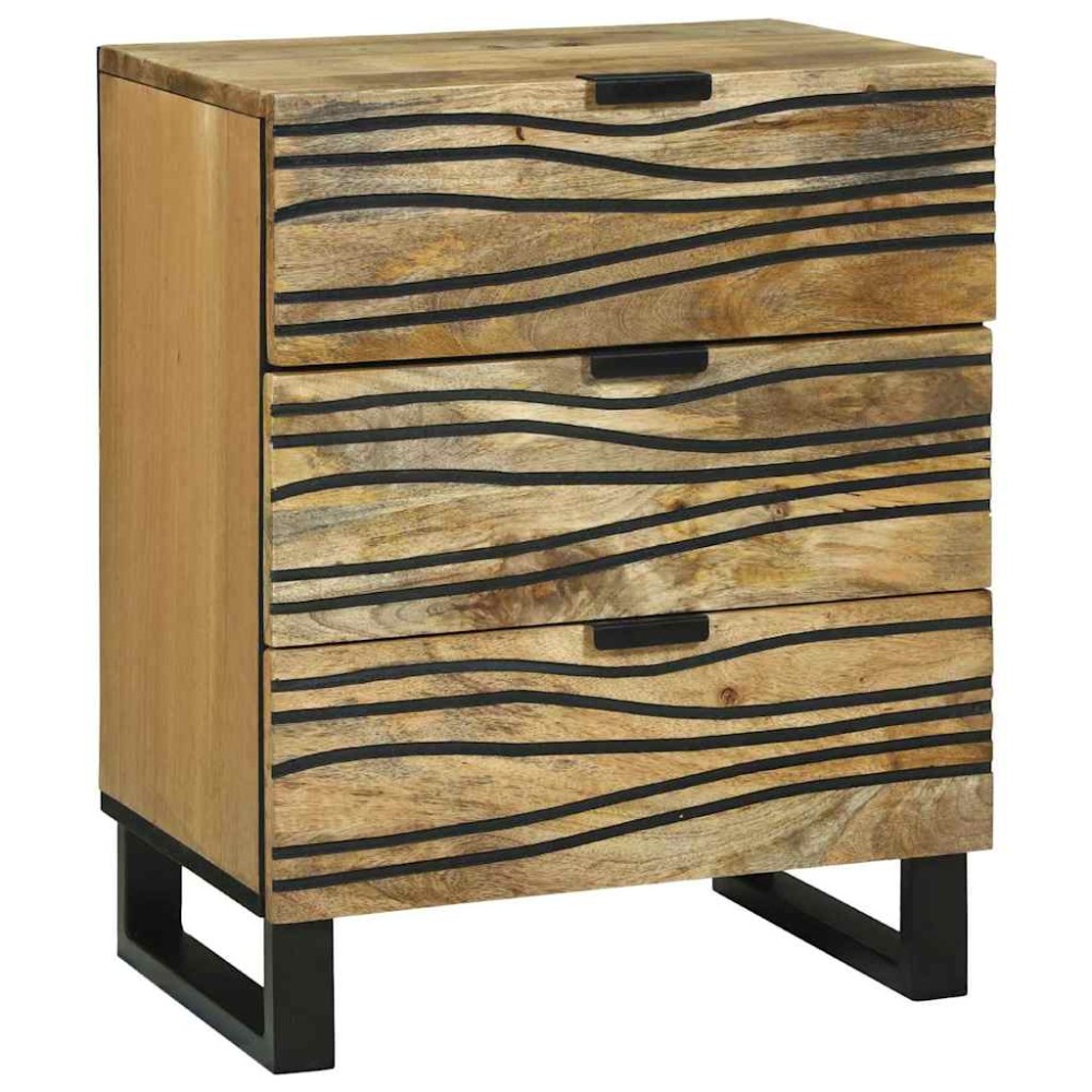 vidaXL Κομοδίνο Φυσικό 50 x 33 x 62 εκ. Επεξεργασμένο Ξύλο
