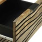 vidaXL Συρτάρι με συρτάρι Καφέ 40 x 33 x 75 εκ. Μασίφ ξύλο μάνγκο