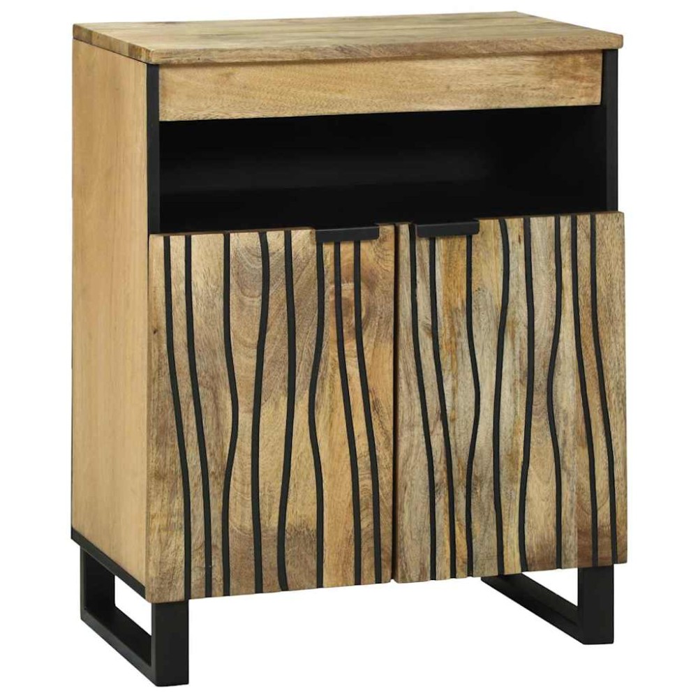 vidaXL Πλαϊνό Γραφείο Καφέ 60 x 33 x 75 cm Μασίφ ξύλο μάνγκο
