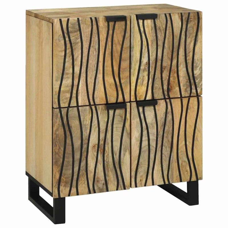 vidaXL Πλαϊνό Γραφείο Καφέ 60 x 33 x 75 cm Μασίφ ξύλο μάνγκο
