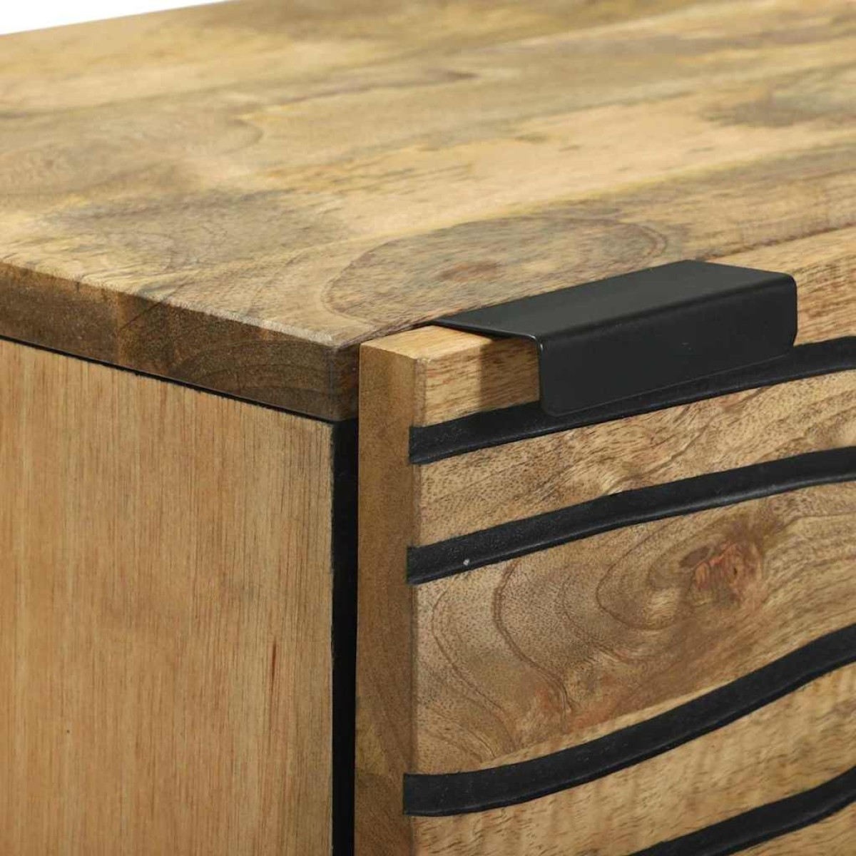 vidaXL Υψηλό Γραφείο Καφέ 40 x 33 x 110 εκ Μασίφ ξύλο μάνγκο
