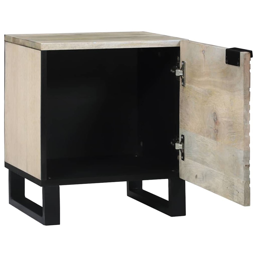 vidaXL Κομοδίνο Λευκό 40 x 33 x 46 εκ. Επεξεργασμένο Ξύλο