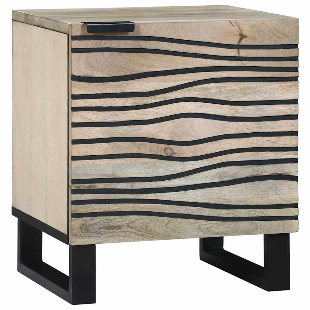 vidaXL Κομοδίνο Λευκό 40 x 33 x 46 εκ. Επεξεργασμένο Ξύλο