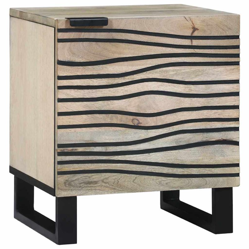 vidaXL Κομοδίνο 2 τμχ. Λευκό 40 x 33 x 46 εκ. Επεξεργασμένο Ξύλο