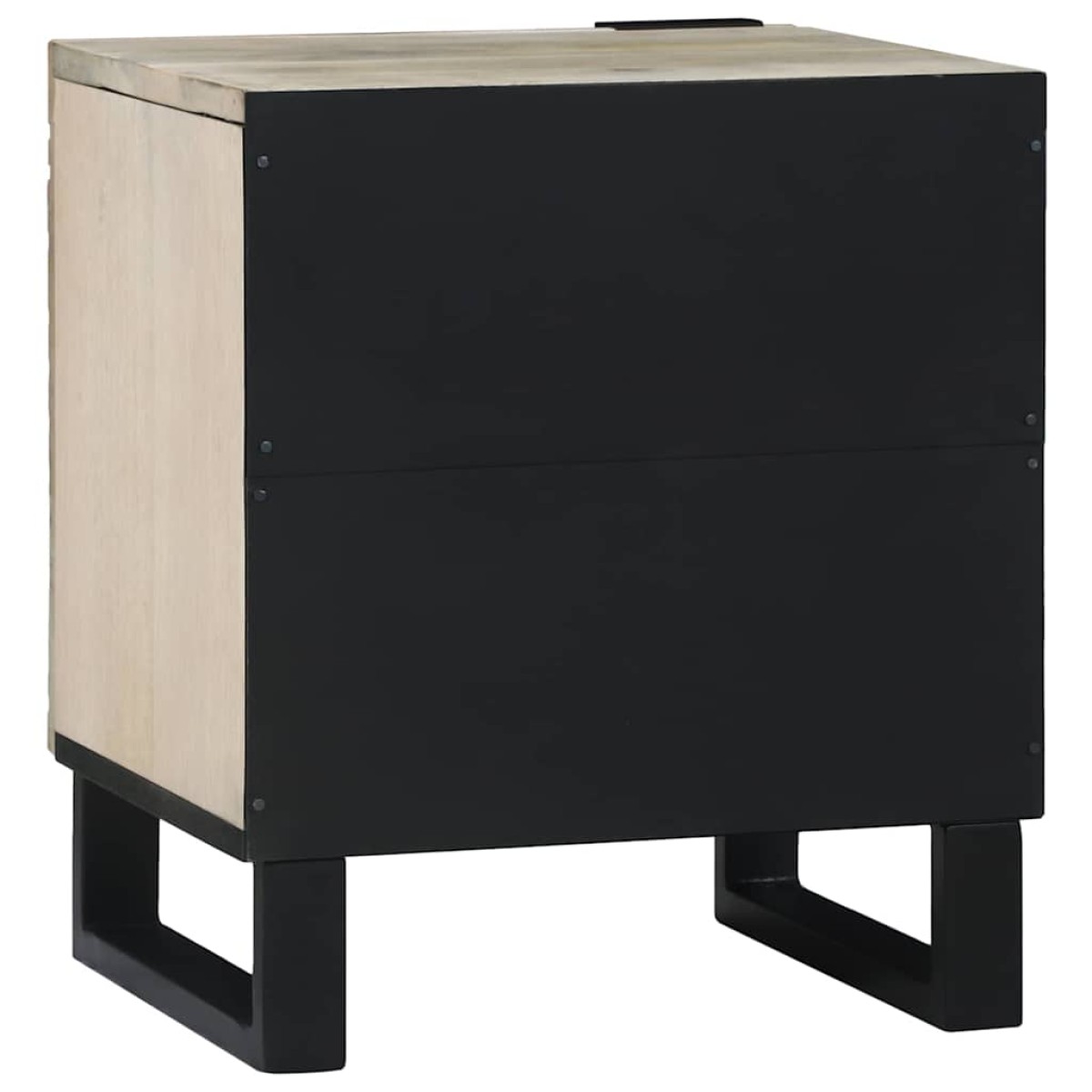 vidaXL Κομοδίνο 2 τμχ. Λευκό 40 x 33 x 46 εκ. Επεξεργασμένο Ξύλο