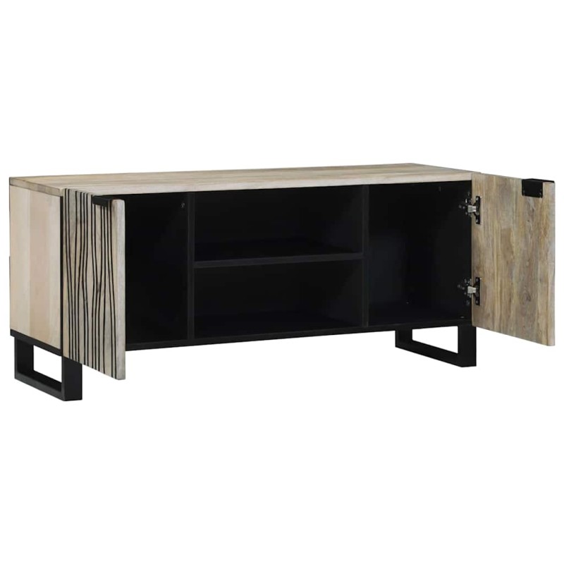vidaXL Μονάδες TV 105 x 33 x 46 εκ. Λευκό Επεξεργασμένο Ξύλο
