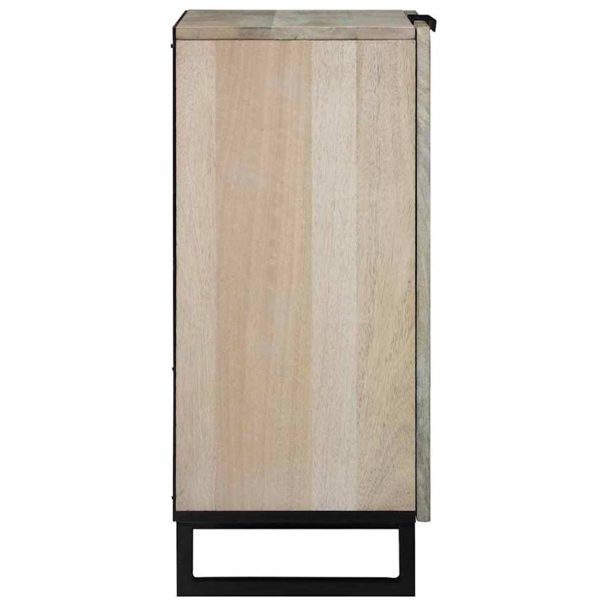 vidaXL Πλαϊνό γραφείο Λευκό 60 x 33,5 x 75 εκ. Στερεό ξύλο μάνγκο