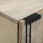 vidaXL Γραφείο Λευκό 40 x 33 x 75 εκ. Μασίφ ξύλο μάνγκο