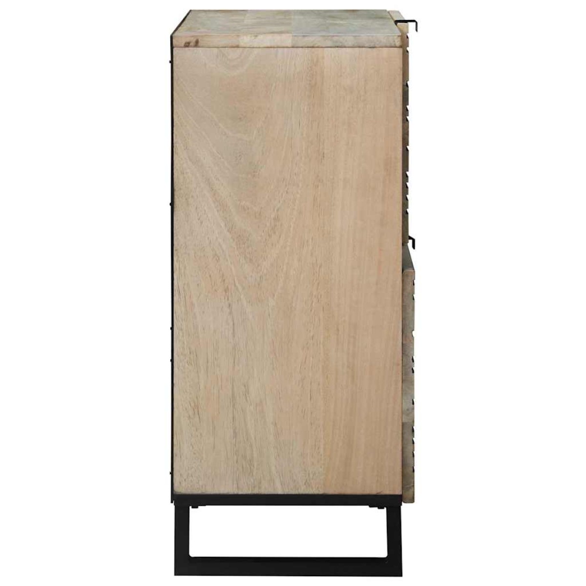 vidaXL Μπουφές Λευκό 80 x 33 x 75 εκ Μασίφ ξύλο μάνγκο