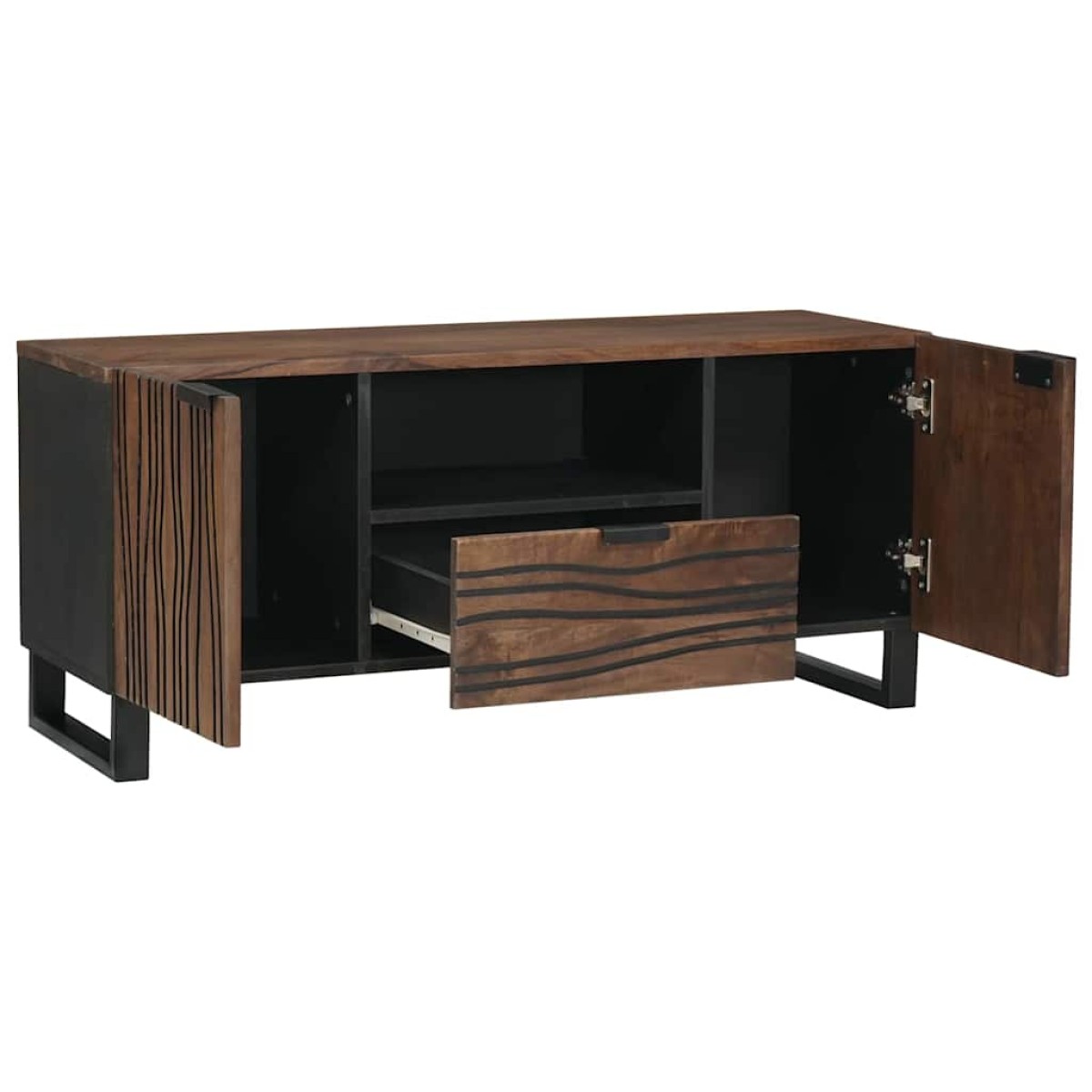 vidaXL Μονάδες TV 105 x 33 x 46 εκ. Καρυδιά Επεξεργασμένο Ξύλο