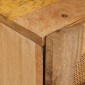 vidaXL Κομοδίνο με συρτάρι Φυσικό 40 x 33 x 46 εκ. Στερεό ξύλο μάνγκο