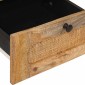 vidaXL Κομοδίνο με συρτάρι Φυσικό 40 x 33 x 46 εκ. Στερεό ξύλο μάνγκο