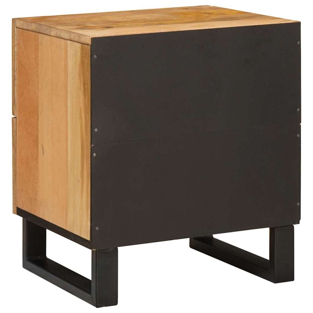 vidaXL Κομοδίνο 2 τμχ. Φυσικό 40 x 33 x 46 εκ. Στερεό ξύλο μάνγκο