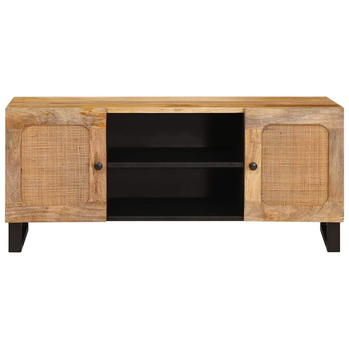 vidaXL Ντουλάπι TV με ράφι Καφέ 105 x 33 x 46 εκ. Στερεό ξύλο μάνγκο