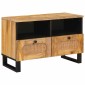 vidaXL Ντουλάπι TV με συρτάρι Καφέ 70 x 33 x 46 εκ Στερεό ξύλο μάνγκο
