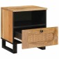 vidaXL Κομοδίνο με συρτάρι Φυσικό 40 x 33 x 46 εκ. Στερεό ξύλο μάνγκο