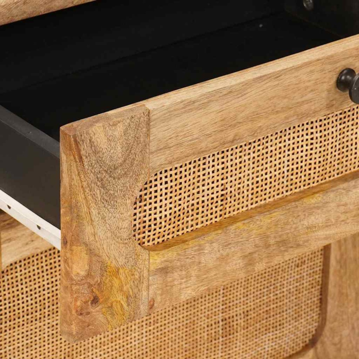 vidaXL Κομοδίνο Φυσικό 50 x 33 x 60 εκ Στερεό ξύλο μάνγκο