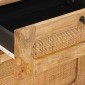 vidaXL Κομοδίνο Φυσικό 50 x 33 x 60 εκ Στερεό ξύλο μάνγκο