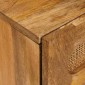 vidaXL Κομοδίνο με συρτάρι Φυσικό 50 x 33 x 62 εκ. Στερεό ξύλο μάνγκο