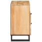 vidaXL Κομοδίνο με συρτάρι Φυσικό 50 x 33 x 62 εκ. Στερεό ξύλο μάνγκο