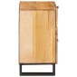 vidaXL Κομοδίνο με συρτάρι Φυσικό 50 x 33 x 60 εκ Στερεό ξύλο μάνγκο