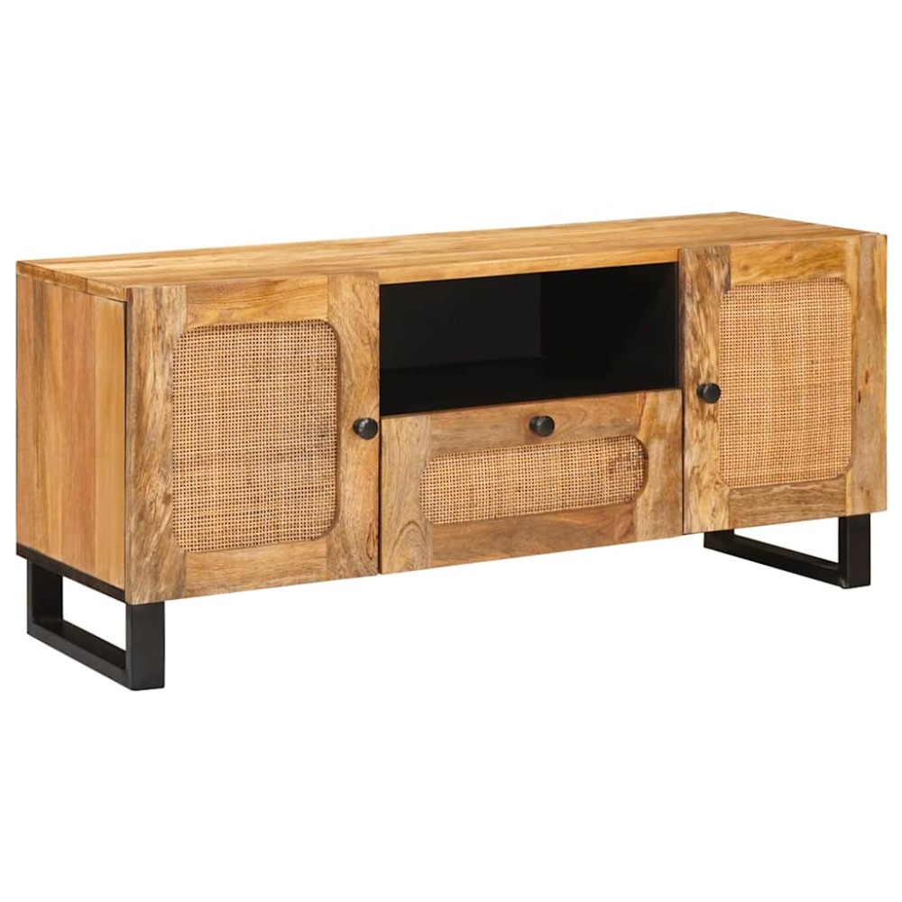 vidaXL Ντουλάπι TV Καφέ 105 x 33 x 46 εκ. Στερεό ξύλο μάνγκο