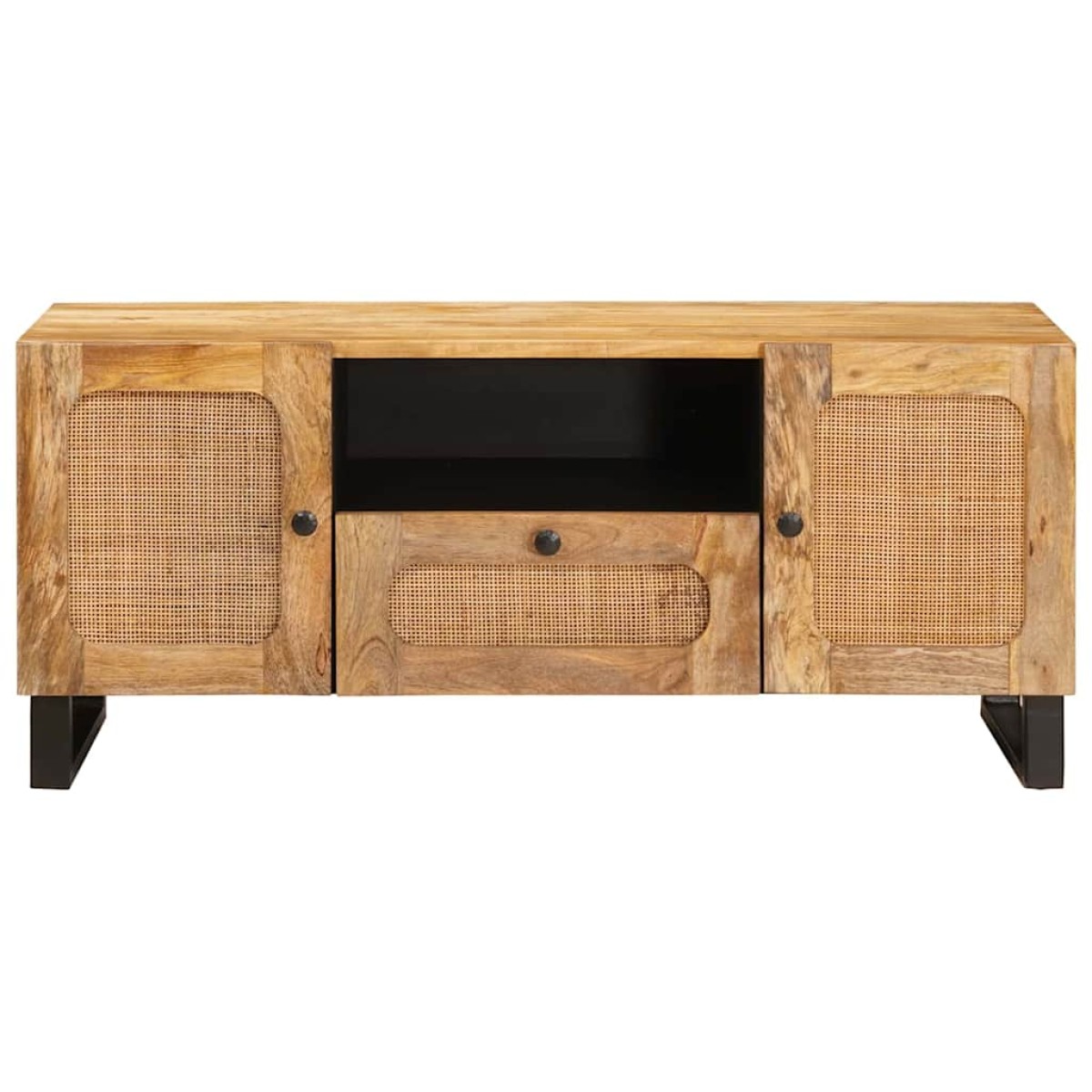 vidaXL Ντουλάπι TV Καφέ 105 x 33 x 46 εκ. Στερεό ξύλο μάνγκο