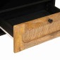 vidaXL Ντουλάπι TV με συρτάρι Καφέ 80 x 33 x 46 εκ Στερεό ξύλο μάνγκο