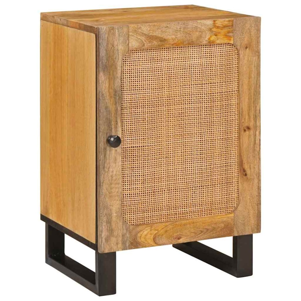 vidaXL Ντουλάπι Μπάνιου Καφέ 38 x 33 x 58 εκ. Στερεό ξύλο μάνγκο