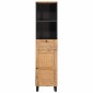 vidaXL Ντουλάπι Μπάνιου Καφέ 38 x 33 x 160 εκ. Στερεό ξύλο μάνγκο