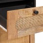 vidaXL Ντουλάπι Μπάνιου Καφέ 38 x 33 x 160 εκ. Στερεό ξύλο μάνγκο