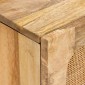 vidaXL Πλαϊνό γραφείο Καφέ 80 x 33 x 75 εκ Στερεό ξύλο μάνγκο