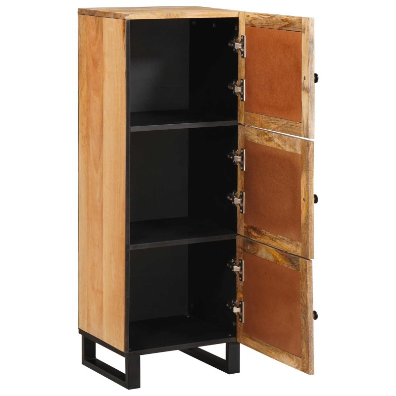 vidaXL Highboard με αποθήκευση Καφέ 90 x 33 x 75 εκ Στερεό ξύλο μάνγκο