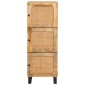 vidaXL Highboard με αποθήκευση Καφέ 90 x 33 x 75 εκ Στερεό ξύλο μάνγκο