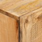 vidaXL Highboard με αποθήκευση Καφέ 90 x 33 x 75 εκ Στερεό ξύλο μάνγκο