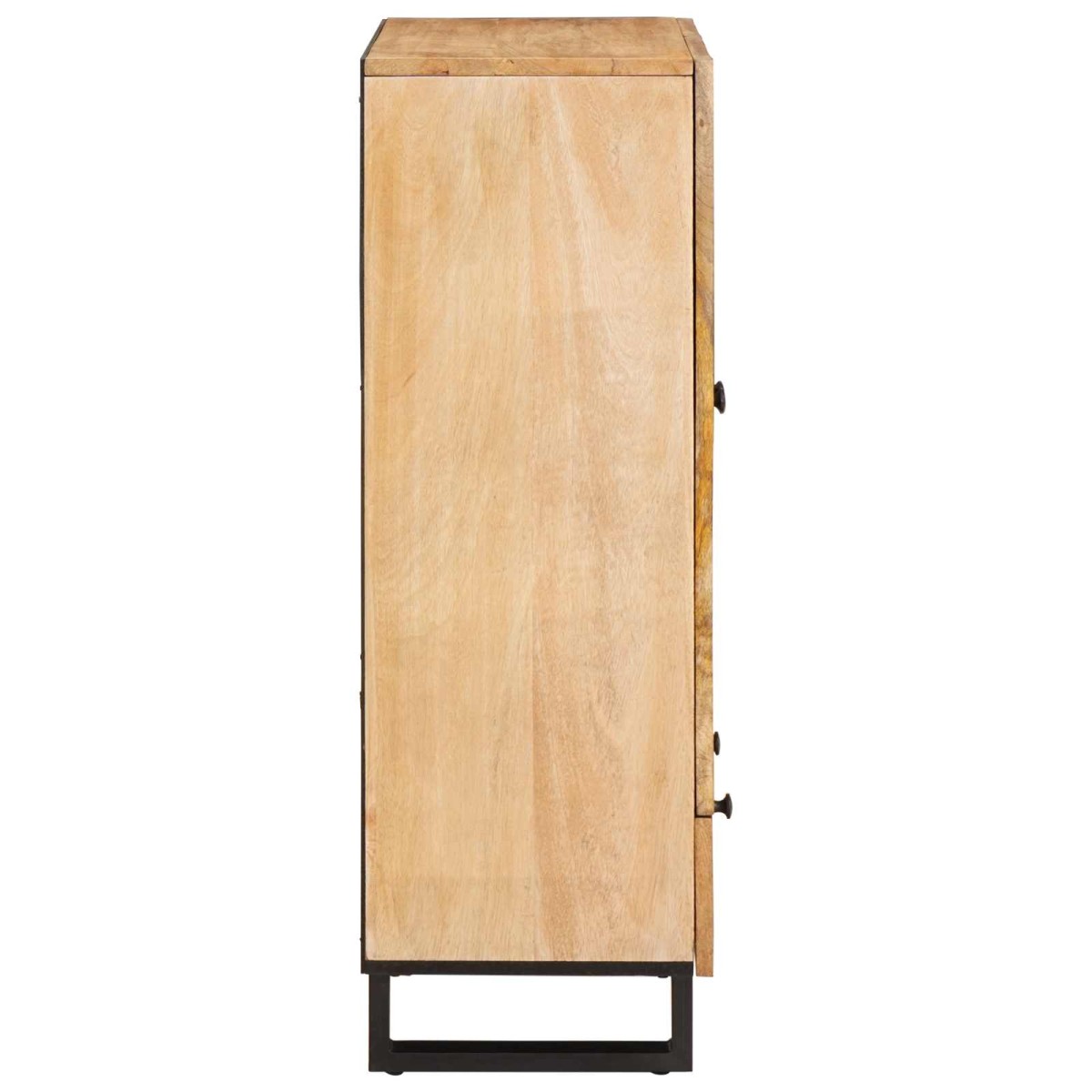 vidaXL Highboard με συρτάρι Καφέ 40 x 33 x 110 εκ Στερεό ξύλο μάνγκο