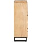 vidaXL Highboard με συρτάρι Καφέ 40 x 33 x 110 εκ Στερεό ξύλο μάνγκο