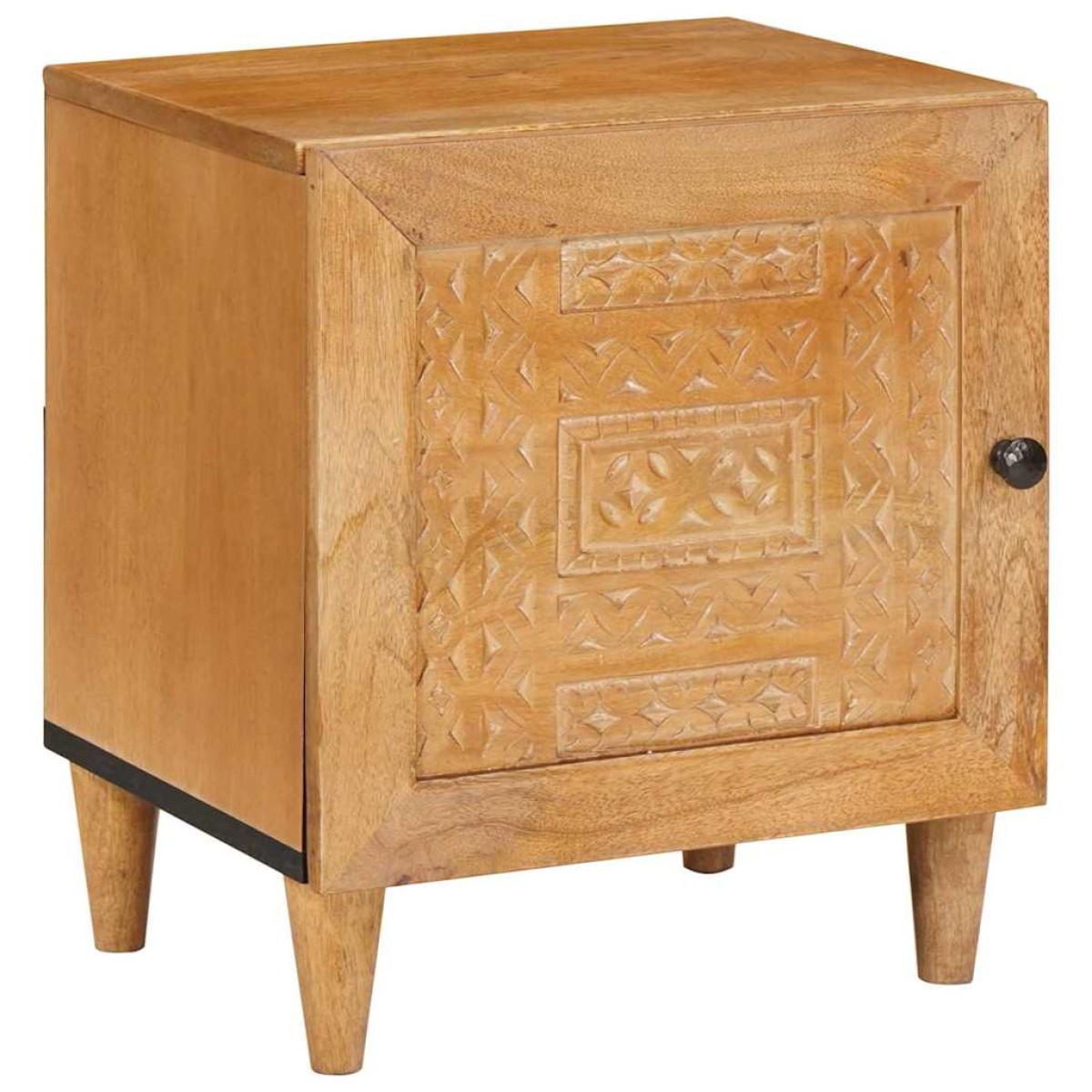 vidaXL Κομοδίνο Ανοιχτό καφέ 80 x 50 x 40 cm Επεξεργασμένο Ξύλο