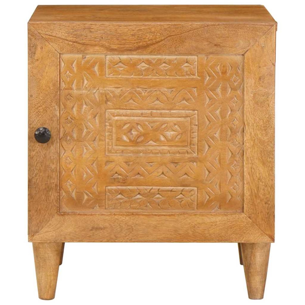 vidaXL Κομοδίνο Ανοιχτό καφέ 80 x 50 x 40 cm Επεξεργασμένο Ξύλο