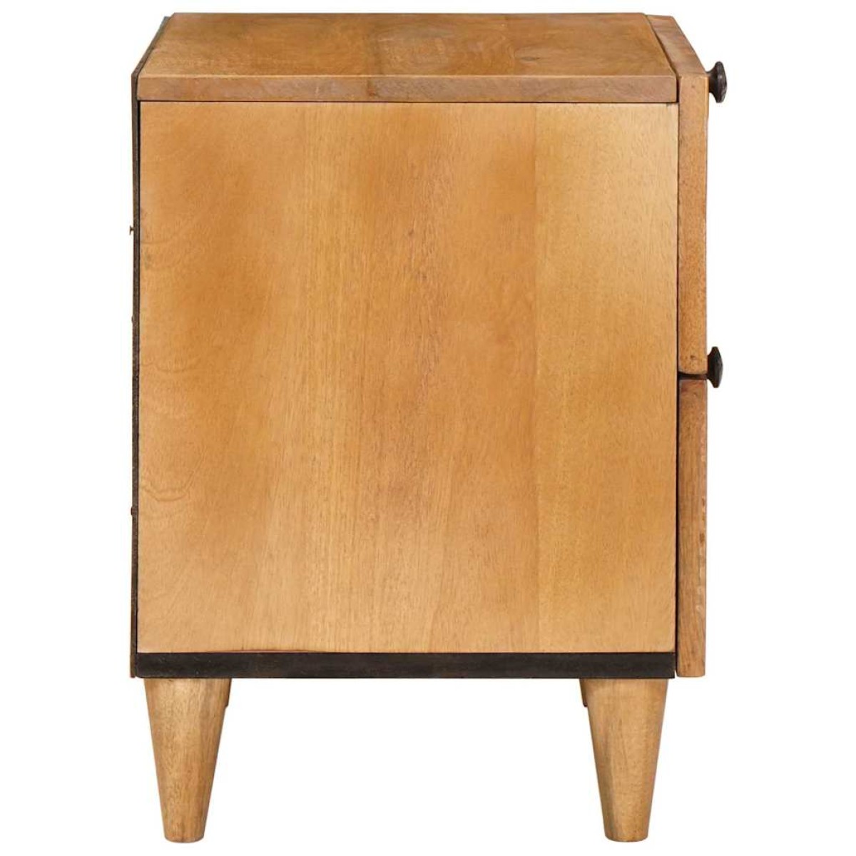 vidaXL Κομοδίνο 2 τεμ. Ανοιχτό καφέ 40 x 33 x 46 εκ.