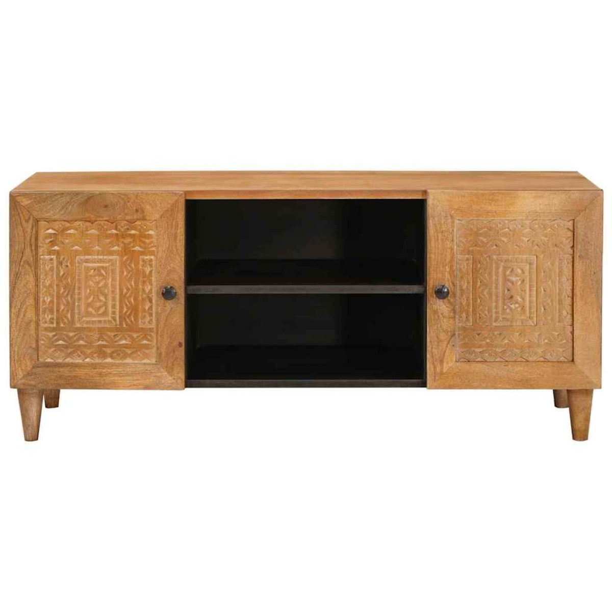 vidaXL Μονάδες TV Ανοιχτό καφέ 105 x 33 x 46 εκ. Στερεό ξύλο μάνγκο