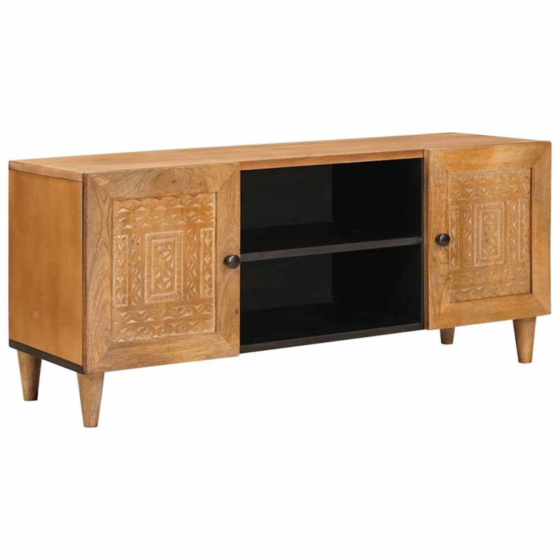vidaXL Μονάδες TV Ανοιχτό καφέ 105 x 33 x 46 εκ. Στερεό ξύλο μάνγκο
