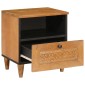 vidaXL Κομοδίνο 2 τεμ. Ανοιχτό καφέ 40 x 33 x 46 εκ.
