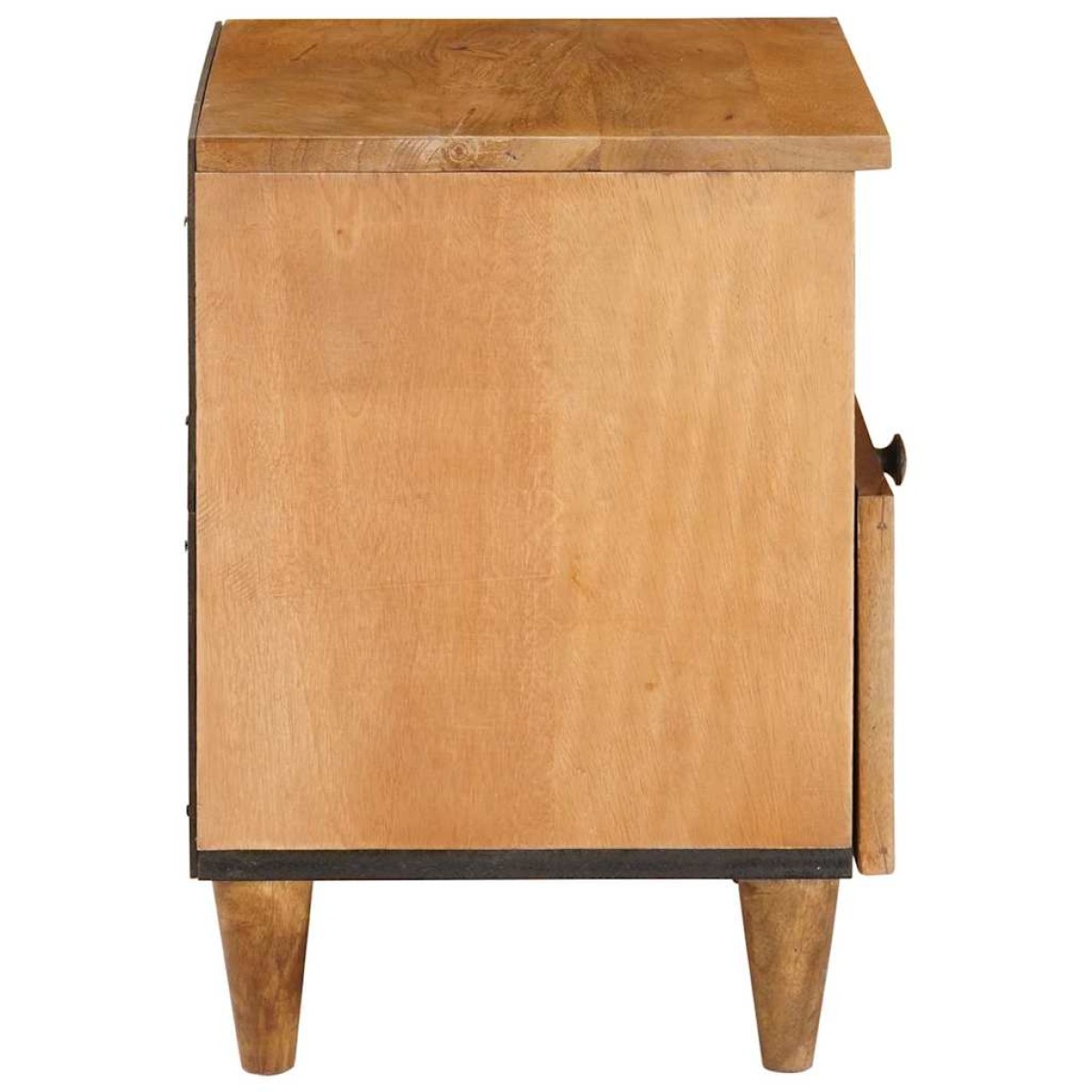 vidaXL Κομοδίνο 2 τεμ. Ανοιχτό καφέ 40 x 33 x 46 εκ.