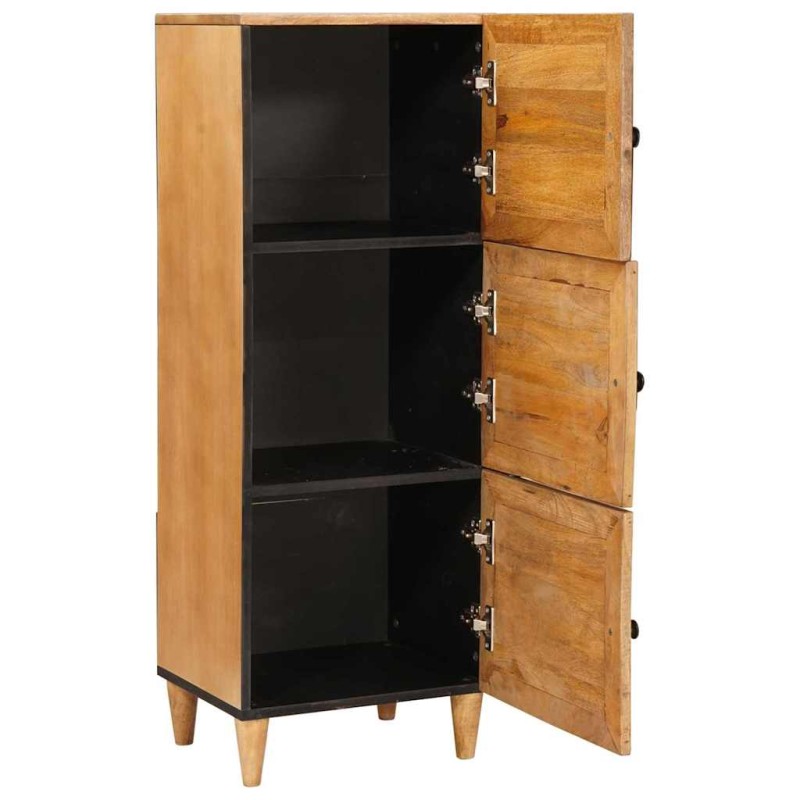 vidaXL Highboard Ανοιχτό καφέ 40 x 33 x 110 εκ Μασίφ ξύλο μάνγκο