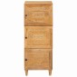 vidaXL Highboard Ανοιχτό καφέ 40 x 33 x 110 εκ Μασίφ ξύλο μάνγκο