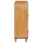 vidaXL Highboard Ανοιχτό καφέ 60 x 33 x 100 εκ. Μασίφ ξύλο μάνγκο
